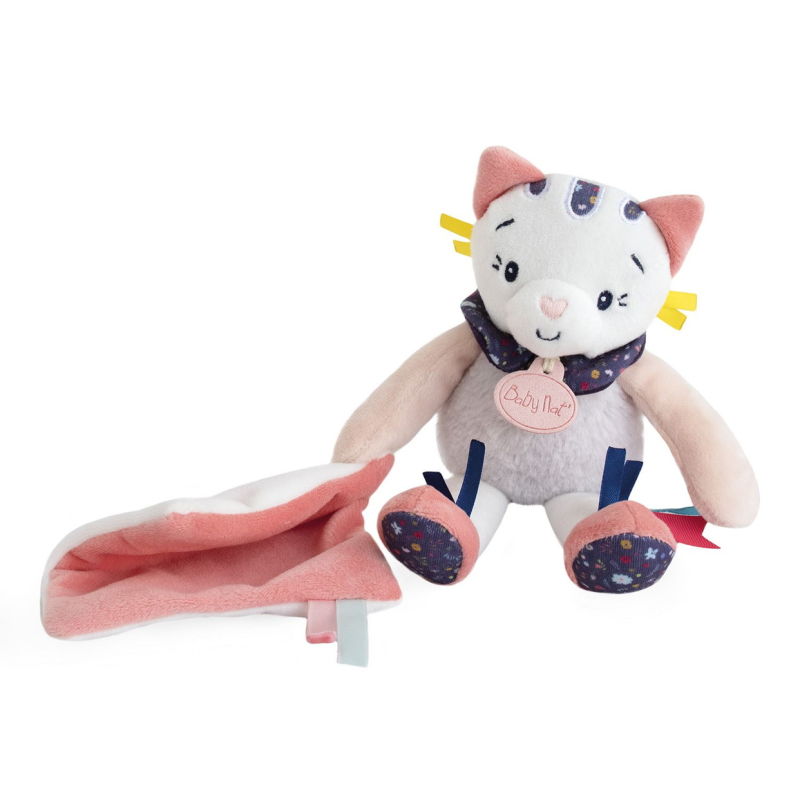  - pollen the cat - holding comforter white pink 22 cm 